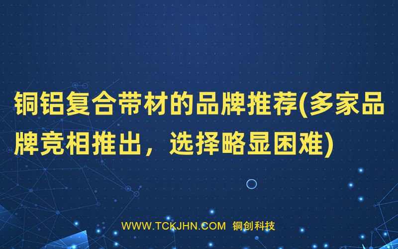 銅鋁復合帶材的品牌推薦(多家品牌競相推出，選擇略顯